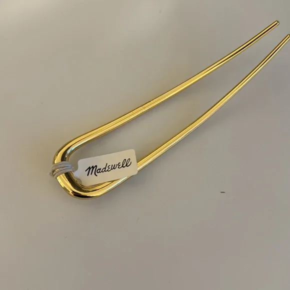 Madewell Gold French Hair Pin - Picture 4 of 5